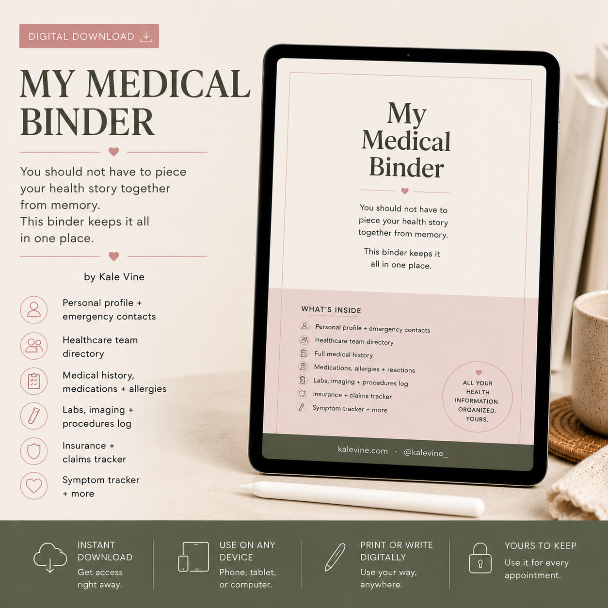 My Medical Binder by Kale Vine